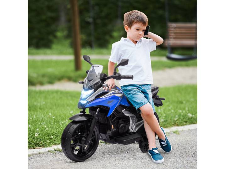 AIYAPLAY Moto Électrique Enfant 3-6 Ans avec Musique et Phares