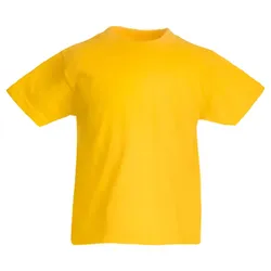 Kinder T-Shirt "F140K" 100% Baumwolle Valueweight - 116 - sunflower