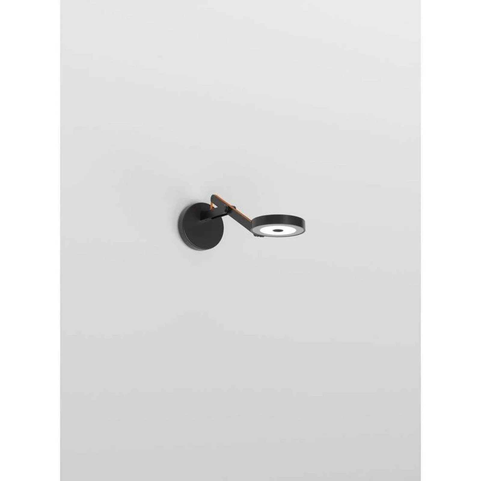 Rotaliana String W0 wandlamp DTW LED mat/zwart/oranje aluminium