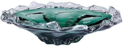 Aria Home Cascade Petal Platter Decorative Glass Centerpiece Bowl