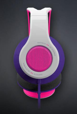 Gioteck TX-30 bekabelde gaming-hoofdtelefoon zwart roze wit