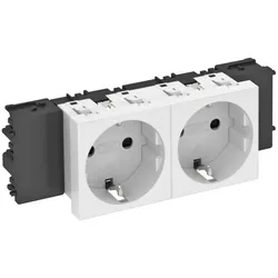 OBO Bettermann Steckdose 0 Grad, 2-fach STD-D0C RW2 6120362