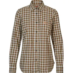 Härkila Damen Fjell Bluse - XL - dark olive check