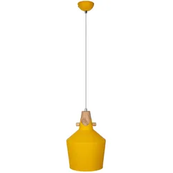 Nino Leuchten, Pendelleuchte, 30730113Pendelleuchte 'Jacoba' 1flg gelb (E27)