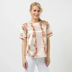 SCHIFFHAUER MUNICH® Shirt 1/2-Arm Rundhalsausschnitt Materialmix figurumspielend