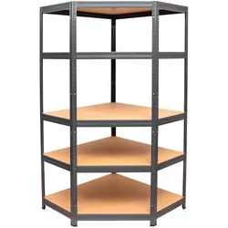 Stier, Kellerregal, Eck-Fachbodenregal Fachlast 250kg HxBxT 1800x900x450 mm