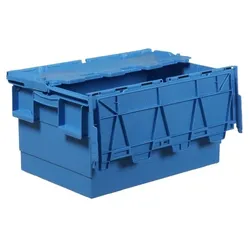Nestbare Transportkiste INTEGRA, 600 x 400 x 300 mm