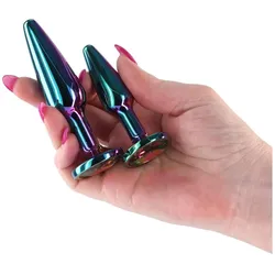 NS Novelties, Analtoy, Rear Assets Tapered Trainer Kit Multicolor Rainbow