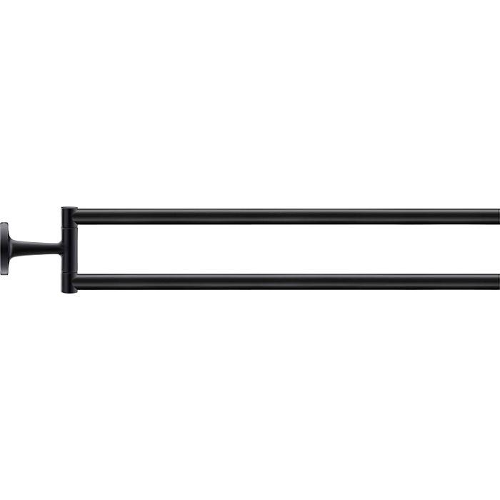 Duravit Starck T Handtuchhalter 0099414600 Halter schwarz matt, zweiarmig, beweglich