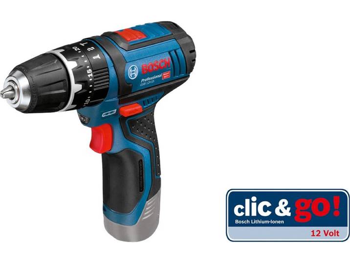 Bosch Professional GSB 12-2-LI Accu klopboormachine - 12 V - Met L-BOXX (Exclusief accu en oplader)