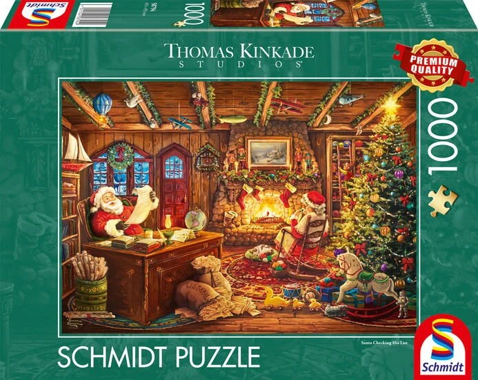 Schmidt Spiele Thomas Kinkade Studios: Santa prüft die Wunschliste (1000 Teile)