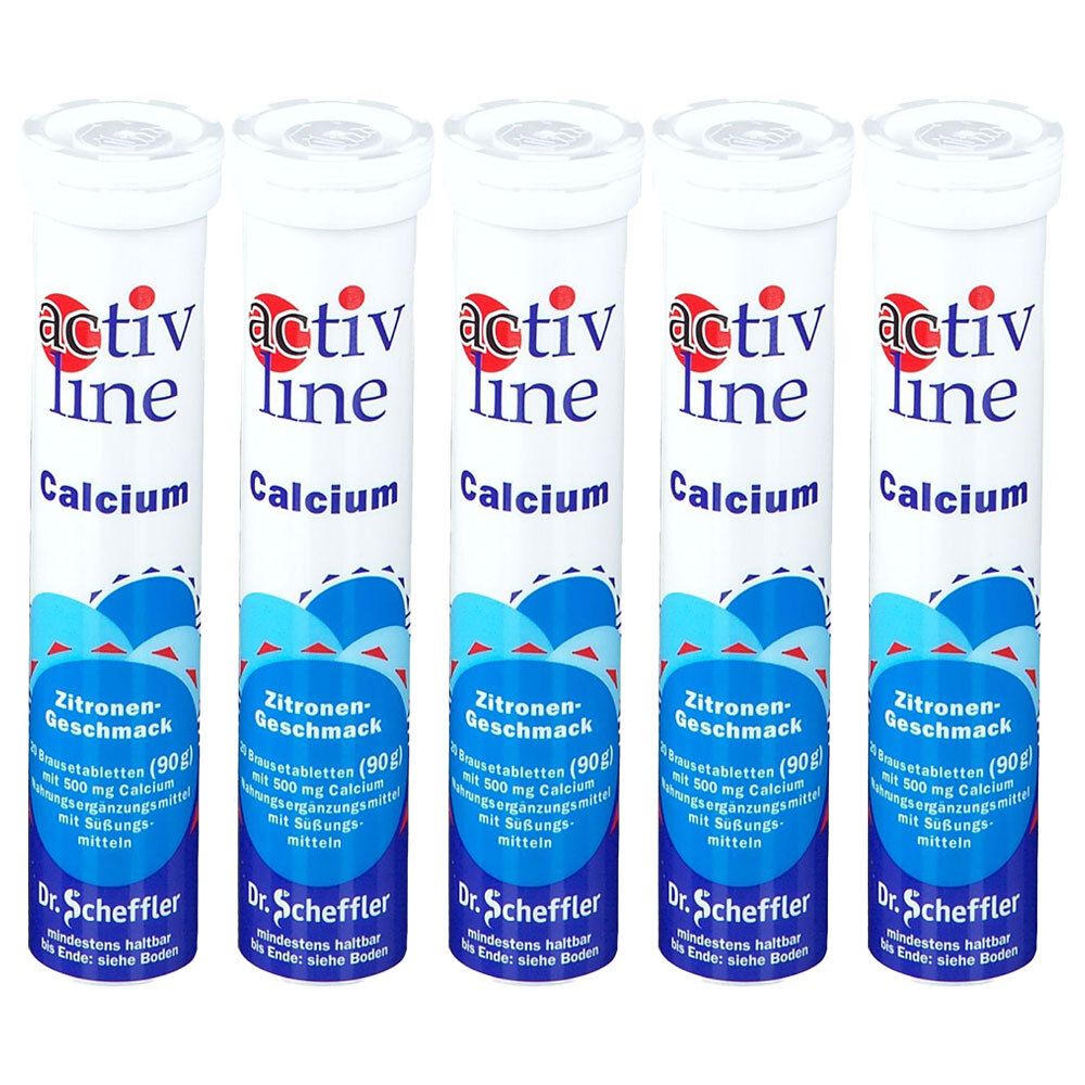 Activline Calcium Zitrone Brausetabletten 5x 5x20 St