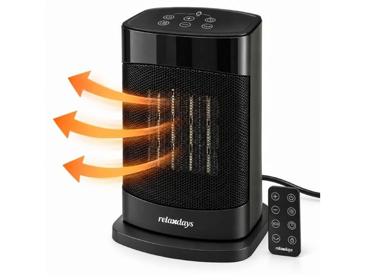 Relaxdays Radiateur soufflant céramique PTC 1500 W