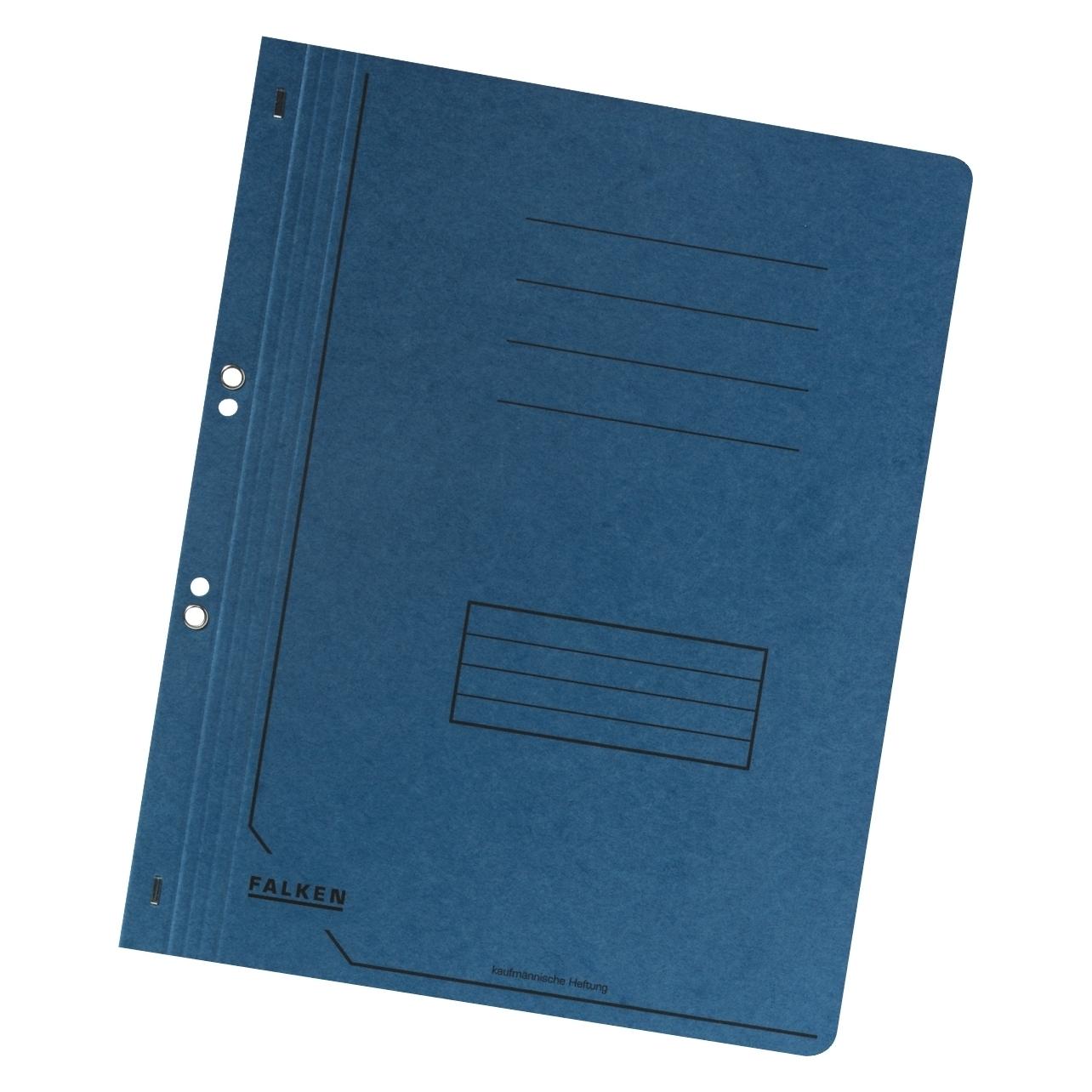 Falken 50 Ösenhefter Karton blau DIN A4 (A4, 50x) (80003882)
