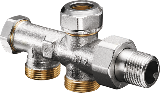 Oventrop Uno 1182151 DN 15xM 24x1,5 AG, avec obturation