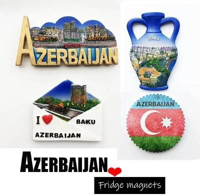 Uplift Treasures Azerbaijan Baku 3D Fridge Magnet Souvenir azerbaijan