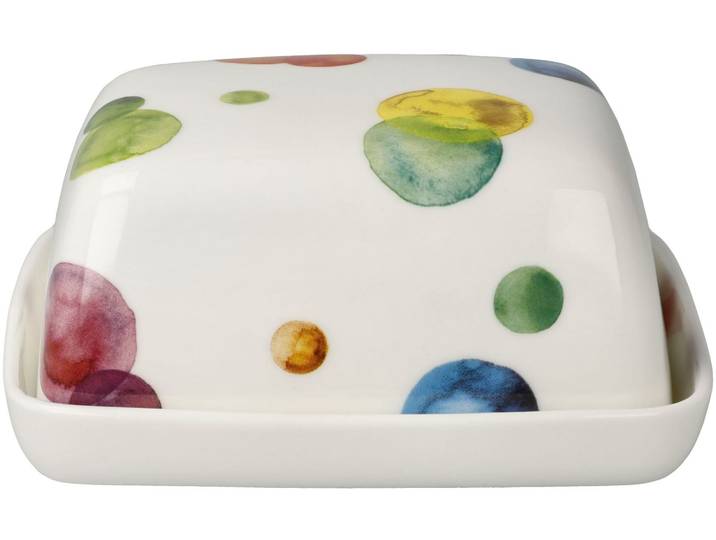 Dose GOEBEL Dose Colori Mix , bunt, B:11,5cm H:6cm T:14cm, Porzellan, Aufbewahrungsboxen, Dose