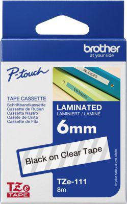 Brother Schriftbandkassette TZe-N201, 3,5 mm breit, weiß/schwarz