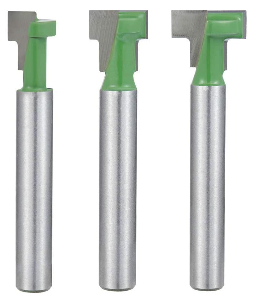 Merkloos 6mm Frees Cutter Set voor T-groeven