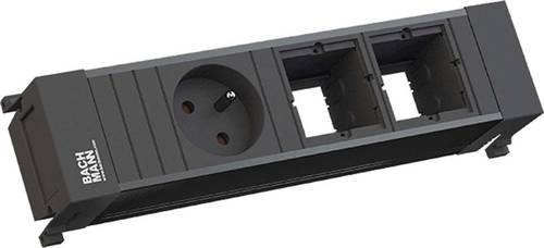 Bachmann 916063 Steckdosenleiste Silber-Schwarz 1St.