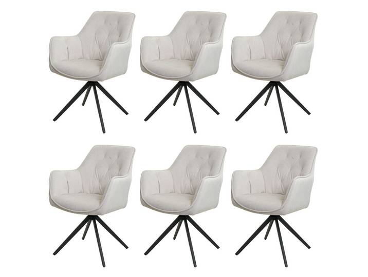 ESSZIMMERSTUHL Beige 6er-Set