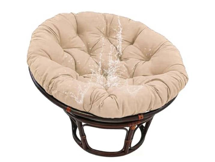Yadlan Polster FüR Papasansessel,Rundes Auflage, Bodenkissen Gepolstert Sitzkissen RattanstüHle Sitzkissen, FüR Korbsessel Outdoor GartenmöBel Sitzauflage Auflage Gream 160cm
