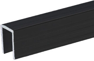 Adam Hall Hardware 6240 Blk - Aluminium Kappe Für 9,5 Mm Trennwände, Schwarz