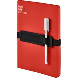 Not White Blanko Notizbuch L 144 Seiten rot 120 g/m2