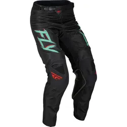 Fly Racing Kinetic S.E. Rave, Textilhose - Schwarz/Mint/Rot - 30