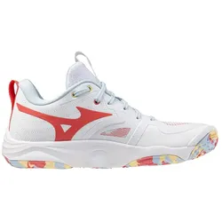 Mizuno, Damen, Hallenschuhe, Wave Momentum Elite (44.5), Weiss