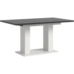 ESSTISCH weiß, grau, Küchentisch ausziehbar 150 - 190 cm