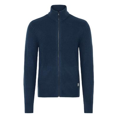 Strickjacke BLEND "Strickjacke BHRibes", Herren, Gr. M, blau (marineblaus), Obermaterial: 100% Polyacryl PAN., Strickjacken Strickjacke