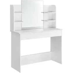 Modernhome, Schminktisch, Moderner Kosmetiktisch mit grossem Spiegel (108 x 40 x 142 cm)