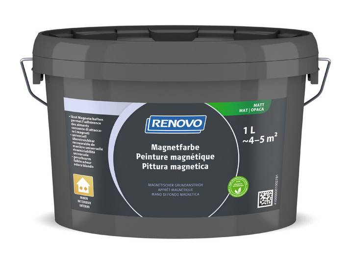 Renovo Magnetfarbe Anthrazit 1 l Matt