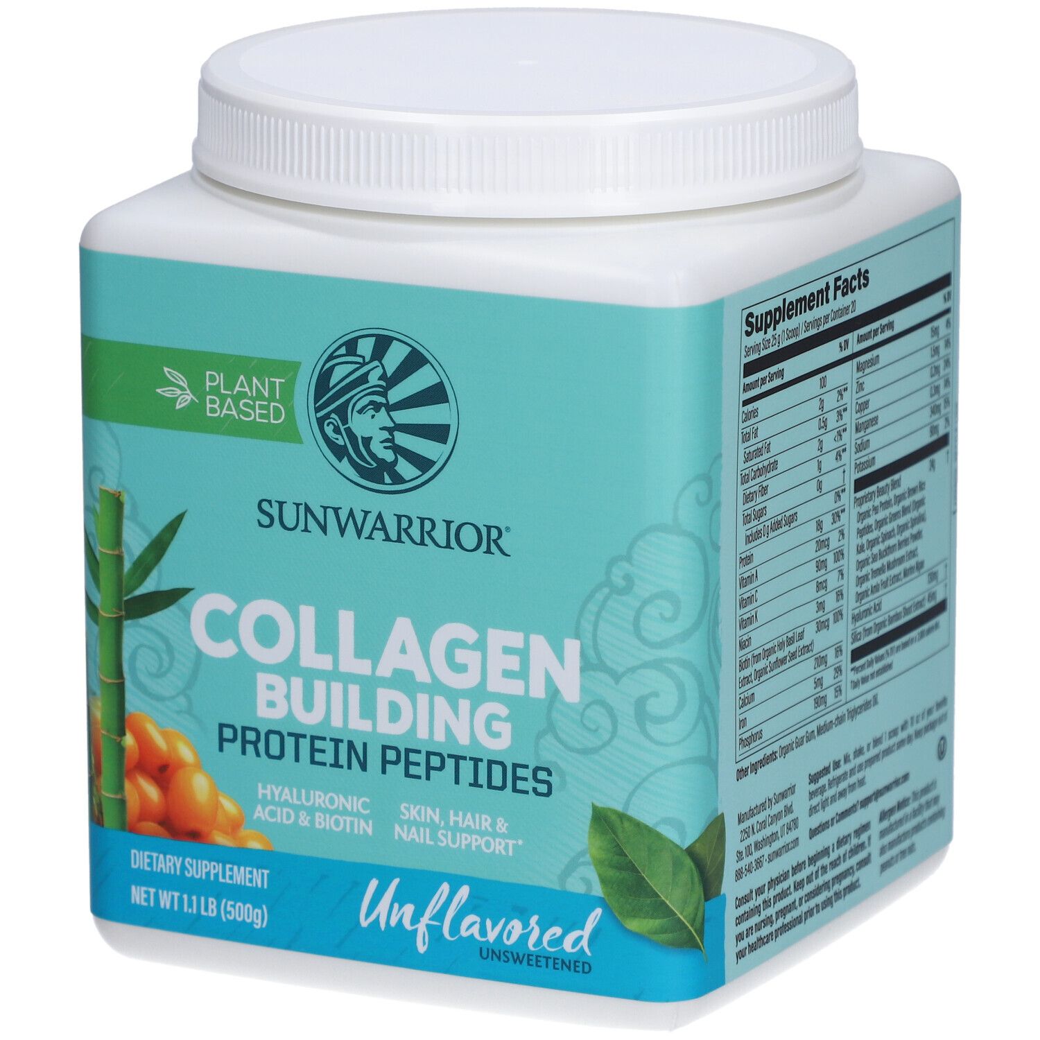 Collagen Building Protein Peptides Natural 500 g Pulver