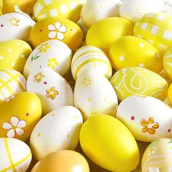 Duni 240x PAPER + DESIGN Tissue-Serviette 33 x 33 cm Yellow Eggs 3-lagig