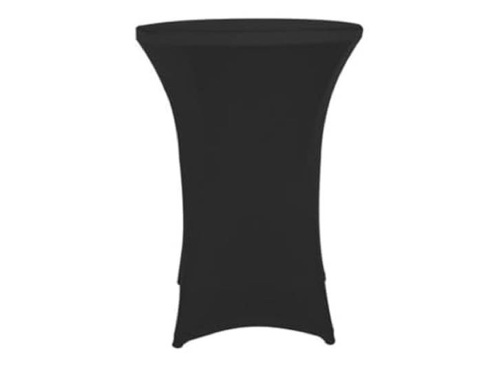 Perel Statafelhoes stretch, zwart, 80 x 100 cm, voor ronde statafel