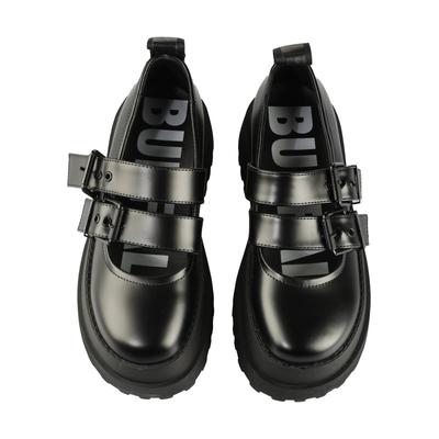 Trainingsschuh BUFFALO "Buffalo PLUTO MARY", Damen, Gr. 41, schwarz, Polyurethan, unifarben, Schuhe
