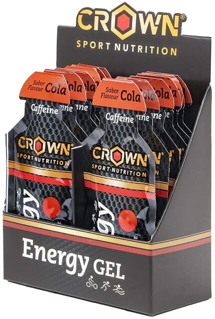 Crown Energy Gel + Cafeína 40g 12 Uds Frutos Rojos