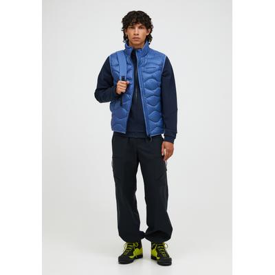 Daunenweste PEAK PERFORMANCE "M Helium Down Vest", Herren, Gr. M, schieferblau, Material Füllung: 90% Entendaunen / 10% Entenfedern. Material Innen: 100% Polyamid. Material Kragen: 100% Polyamid. Material Oberstoff: 100% Polyamid., normal normal,...