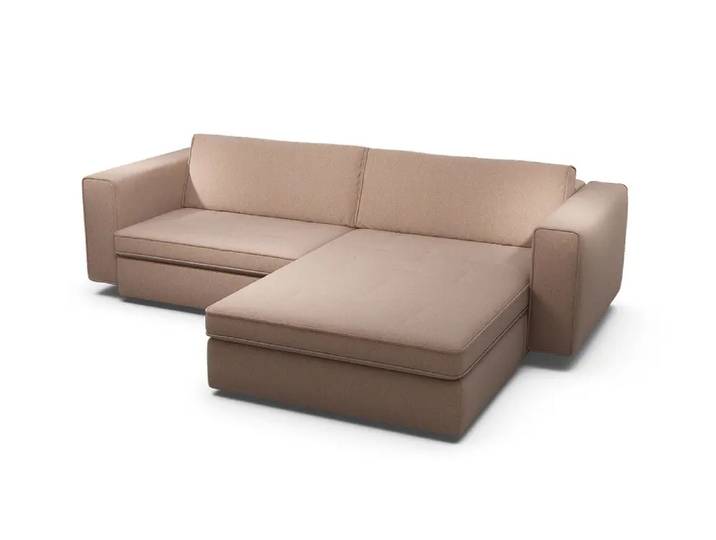Ecksofa CLOUDY1, Sensoo, rosegold, Textil