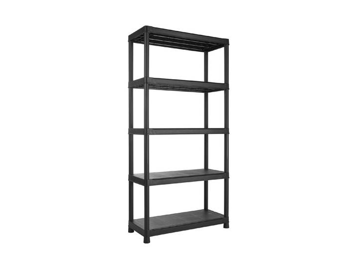 Oecoplan Plus Regal Kohlschwarz 90×40×182 cm 5 Böden Traglast: 55 kg pro Boden