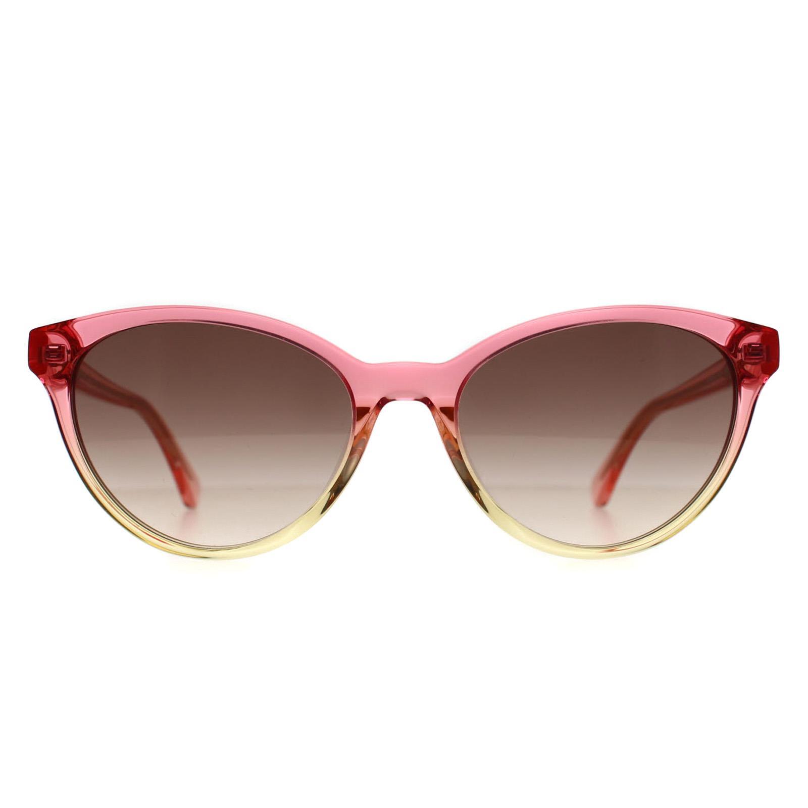 Kate Spade Adeline/G/S GVZ HA rosa schattiert gelb braun Farbverlauf Sonnenbrille