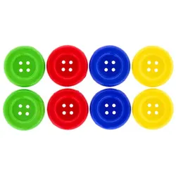 Knöpfe, bunt, 70 mm Ø