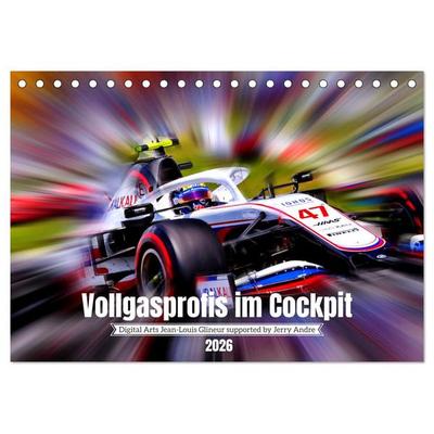 Vollgasprofis im Cockpit (Tischkalender 2026 DIN A5 quer), CALVENDO Monatskalender
