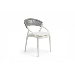 GARTENSTUHL KISO Grau Kunststoff Stapelbar (1er-Set)