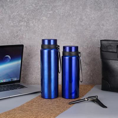 Inspired Living 8001000ML Stainless Steel Thermal Water Bottle Vacuum Insulated Large Capacity Thermos blue 800ml