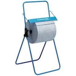 Handtuchrollenspender Kimberly Clark Bodenständer Blau für Großrollen aus Metall