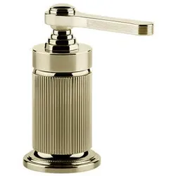 Gessi Venti20 Wanne-Einhebelmischer, für separaten Auslauf, Lochbohrung min. 38mm, Wannenrand oder Fliesenbankmontage, 65044710, Farbe: Messing PVD