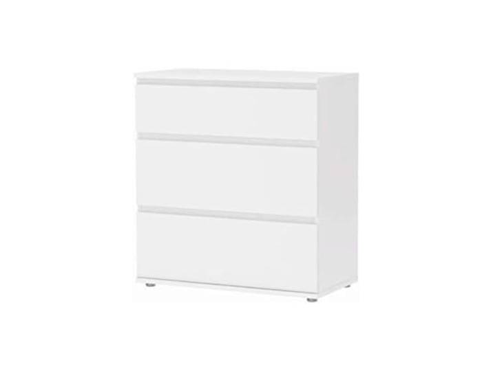 Dmora - Kommode Pomme, Mehrzweckkommode, Schlafzimmerkommode, Schrank mit Schubladen, 77x40 h84 cm, Wei?